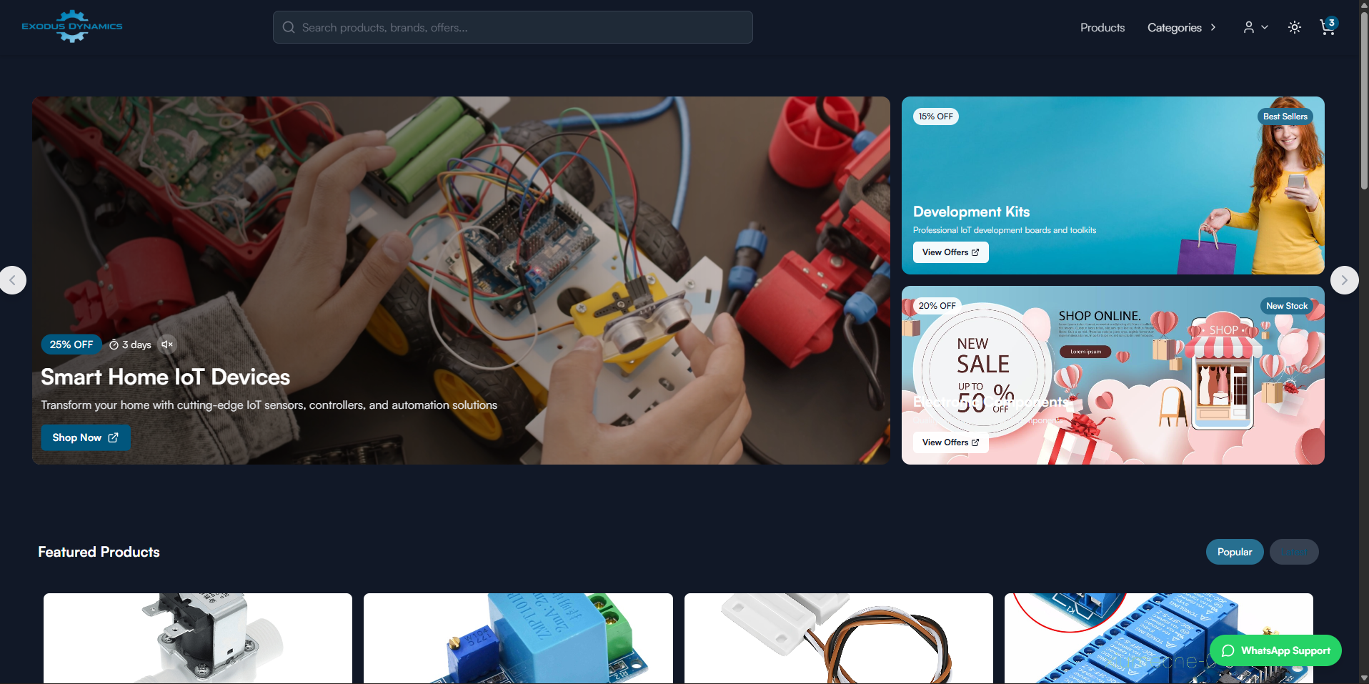 Exodus Store - IoT Tools Ecommerce
