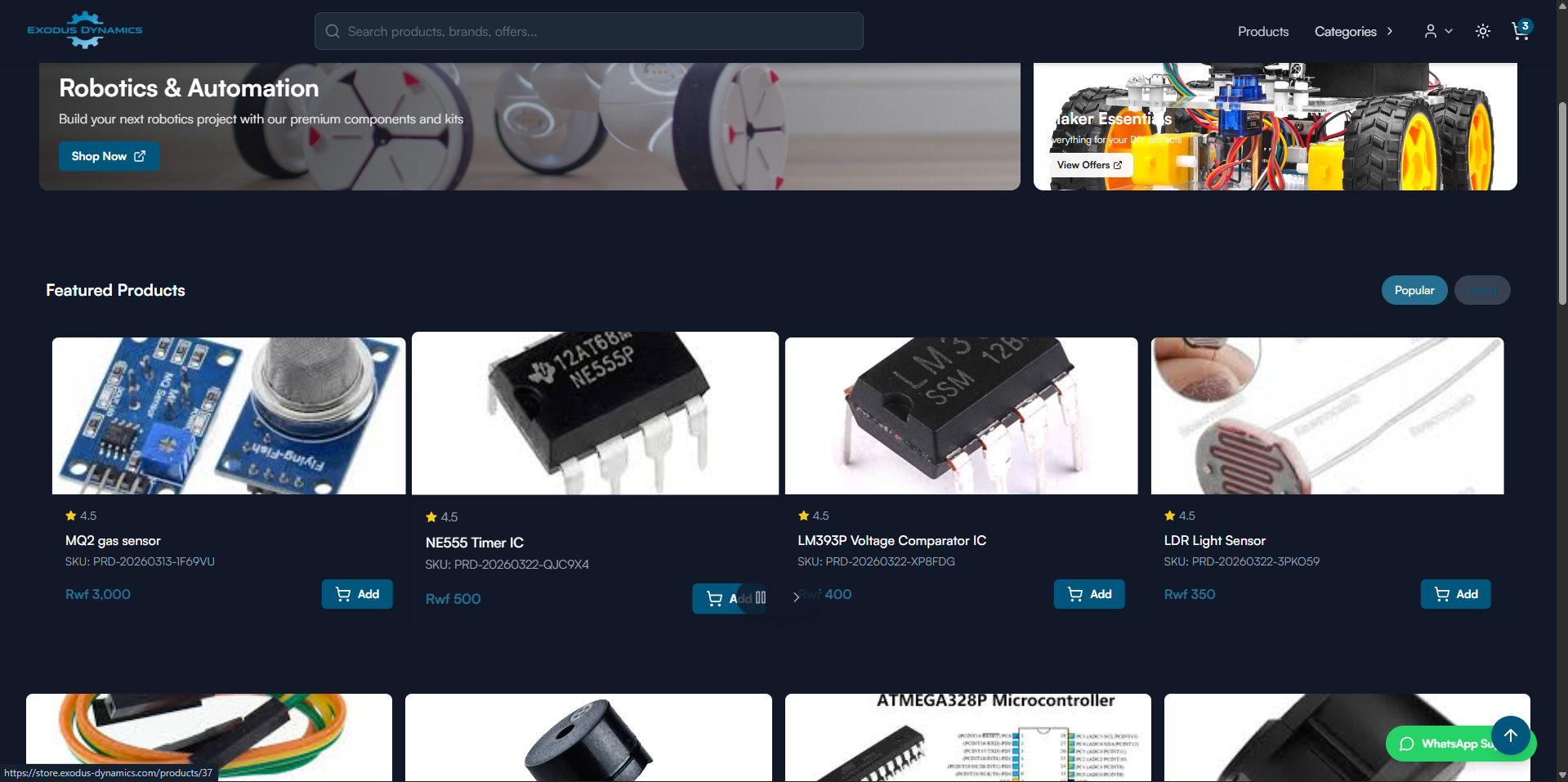 Exodus Store Checkout screenshot 2