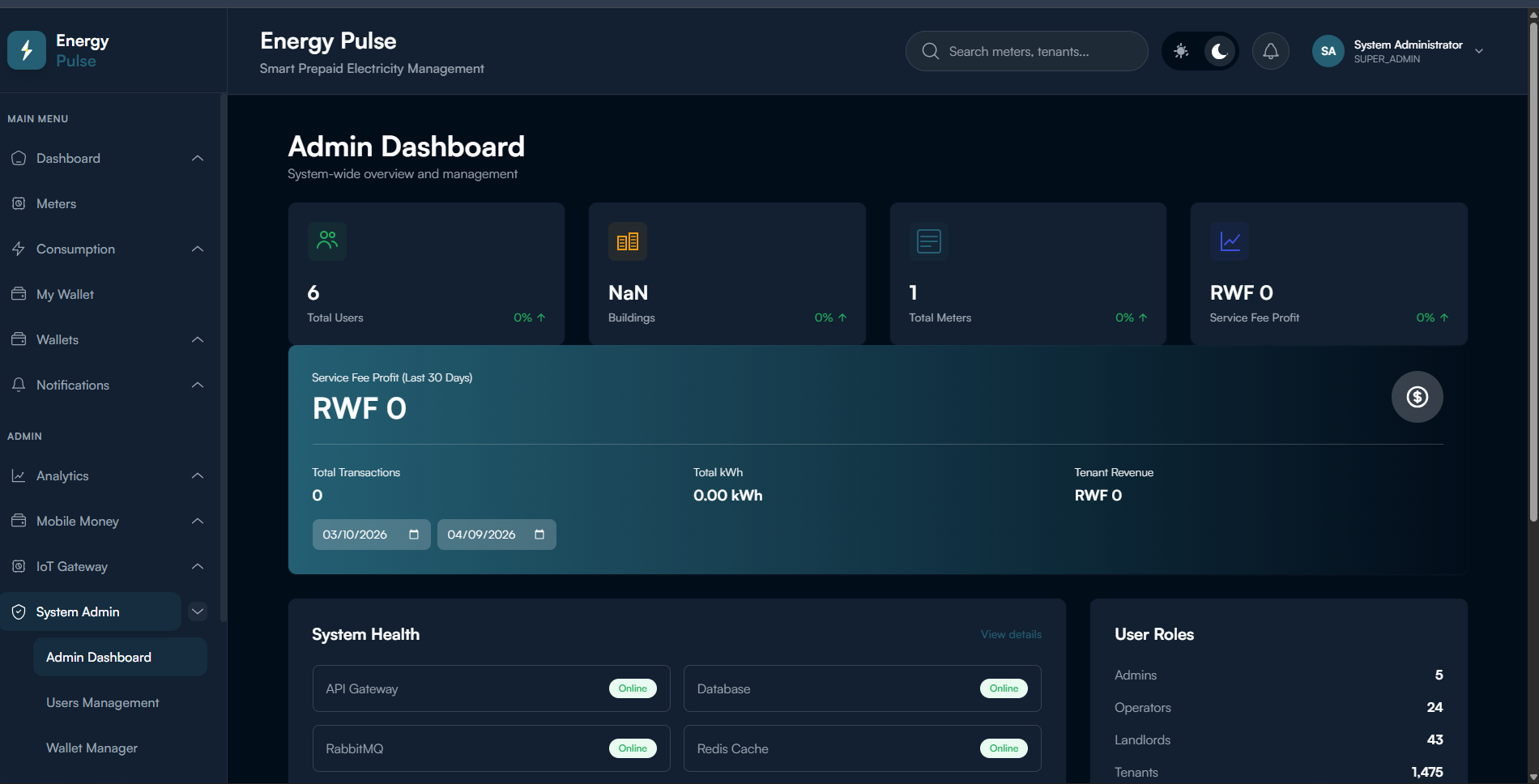 Energy Pulse Monitoring